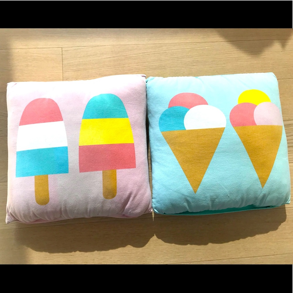 Two couch throw pillows